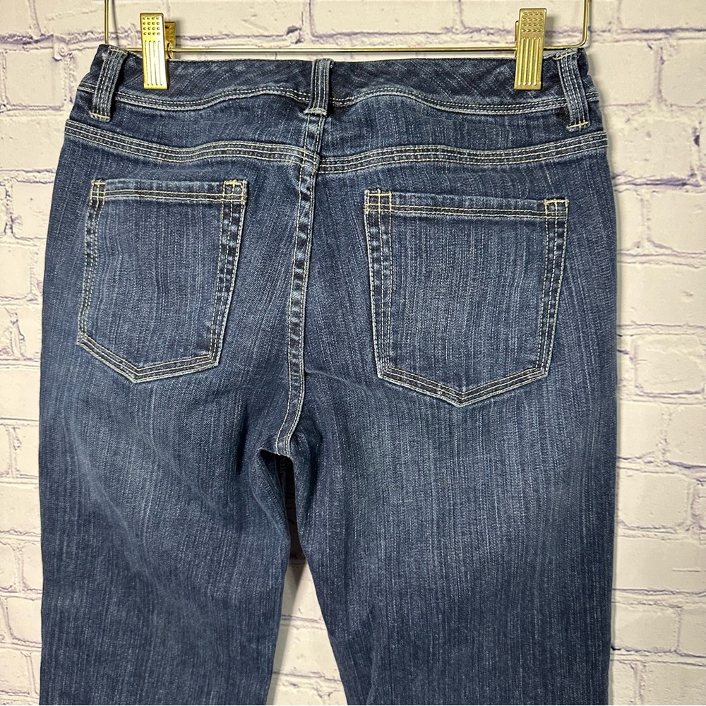 White House Black Market Dark Blue Straight Leg Jeans - Picture 3 of 4